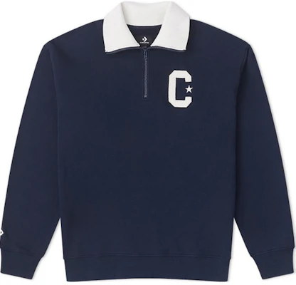 Converse 復古半拉鍊藍色男女款運動衫 10026553-A05 Buy Converse 復古半拉鍊藍色男女款運動衫 10026553-A05