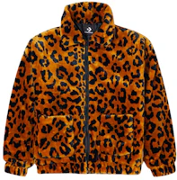 Converse Retro Leopard Print Loose Jacket Brown (Unisex) 10022557-A01 Converse Retro Leopard Print Loose Jacket Brown (Unisex) 10022557-A01
