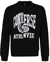 Converse Retro Logo Pullover Sweatshirt Black 10018354-A03 Converse Retro Logo Pullover Sweatshirt Black 10018354-A03