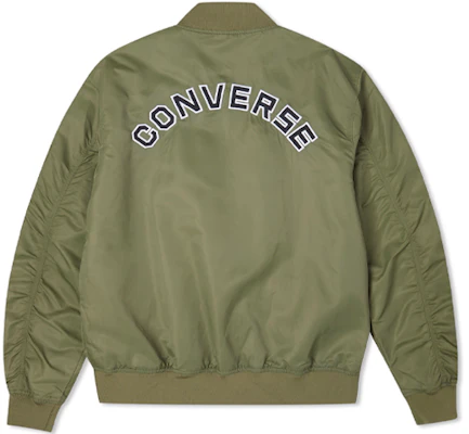 匡威复古飞行员夹克春季男女同款绿箭标宽松款 10024169-A02 Lookbook 匡威复古飞行员夹克春季男女同款绿箭标宽松款 10024169-A02