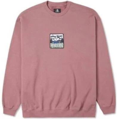 Converse 復古粉紅長袖圓領上衣附標誌貼布設計 10025032-A03 Buy Converse 復古粉紅長袖圓領上衣附標誌貼布設計 10025032-A03