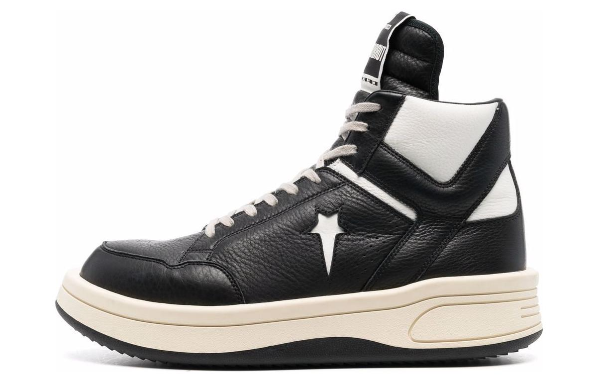 Buy 릭오웬스 DRKSHDW 터보드락 웨폰 블랙화이트 하이탑 A03945C(YC)