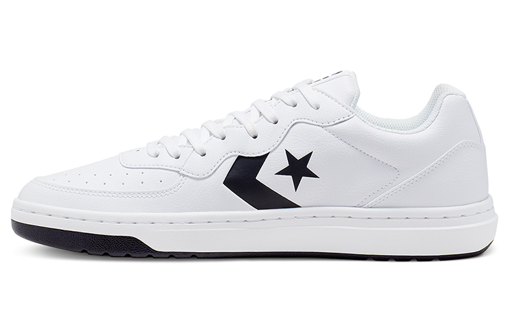 Converse Rival Leather Low Top 'White Black' 166083C