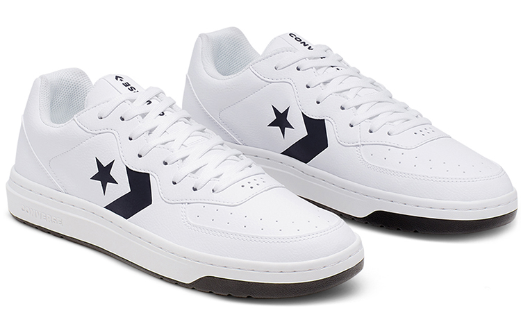 Converse Rival Leather Low Top 'White Black' 圖 3