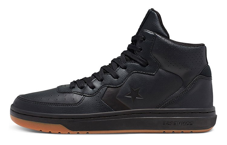 Converse Rival Leather Mid Top 'Black Brown' 166085C