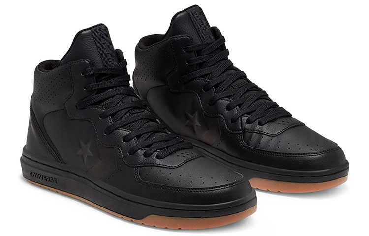 Lookbook Converse Rival Leather Mid Top ''Nero Marrone'' 166085C