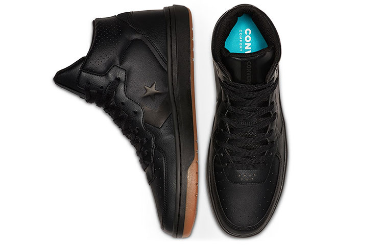 Shop Converse Rival Leather Mid Top ''Nero Marrone'' 166085C