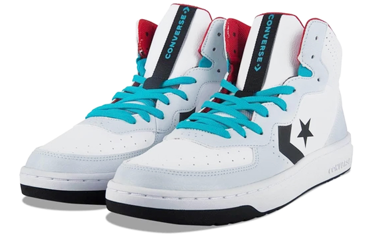 Lookbook Converse Rival Mid Schuhe Weiß/Blau 164892C
