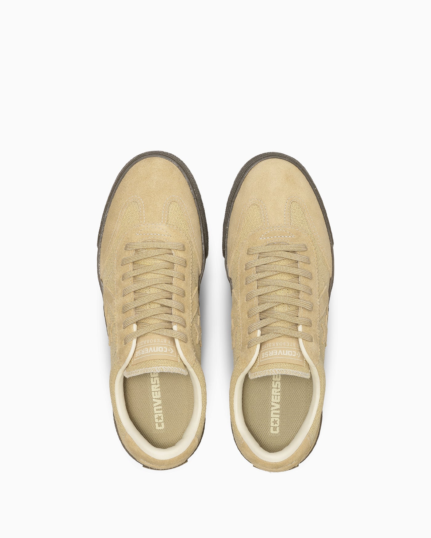 Shop Converse Roadclassic SK 麻料氧化鞋 米色運動鞋 33702920