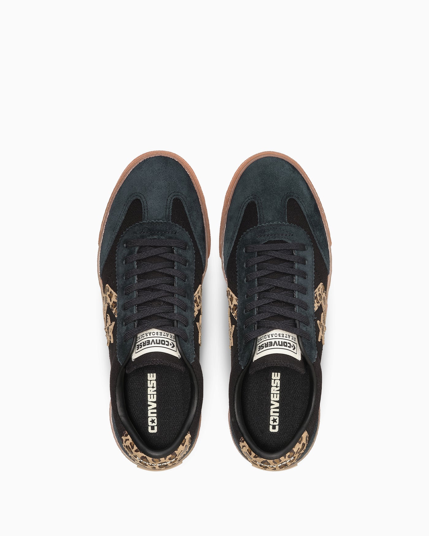 Shop Converse Roadclassic SK 低筒運動鞋 黑色/豹紋 33702930