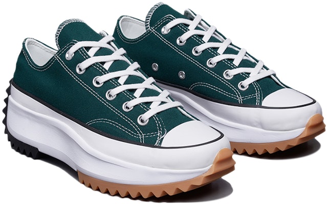 匡威 Run Star Hike 防滑耐磨 低幫休閒帆布鞋 男女同款 墨綠 Lookbook 匡威 Run Star Hike 防滑耐磨 低幫休閒帆布鞋 男女同款 墨綠