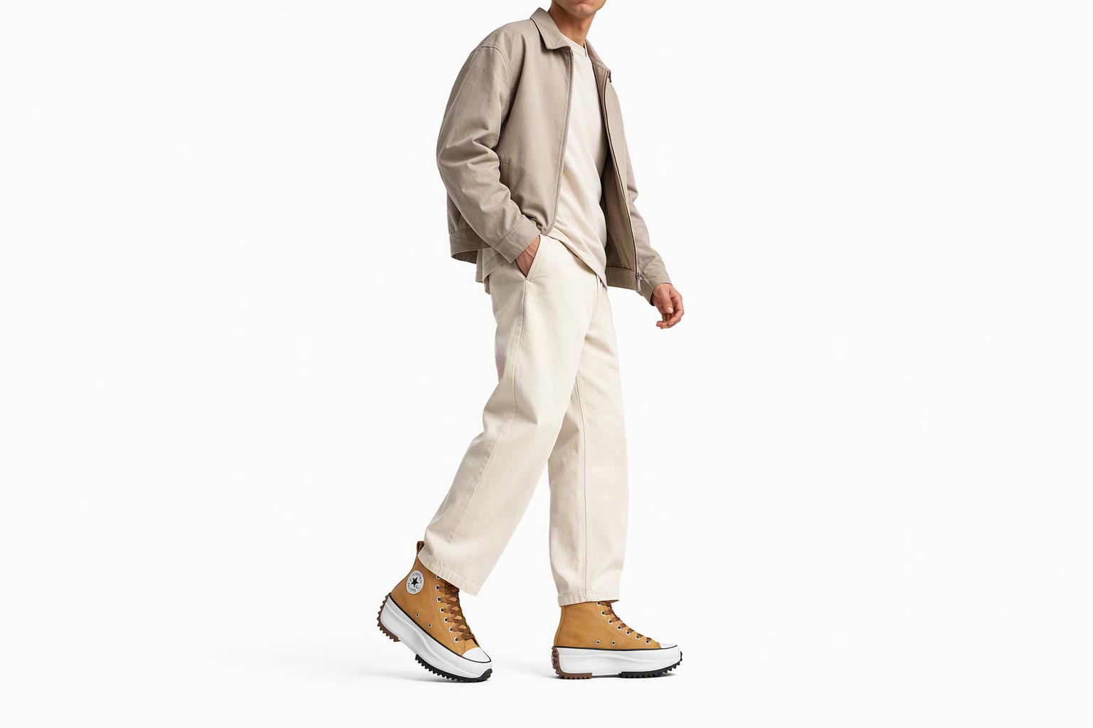 Order Converse Run Star Hike 百搭高筒帆布鞋 男女同款 薑黄