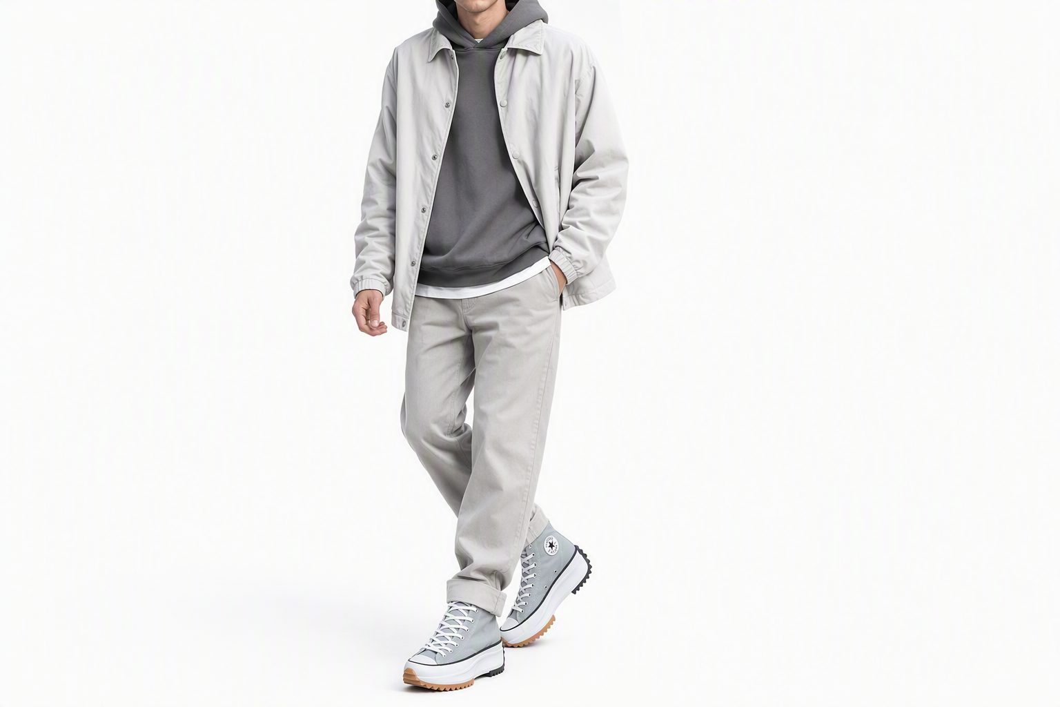Order Converse Run Star Hike High ''Ash Stone'' Scarpe 172490C