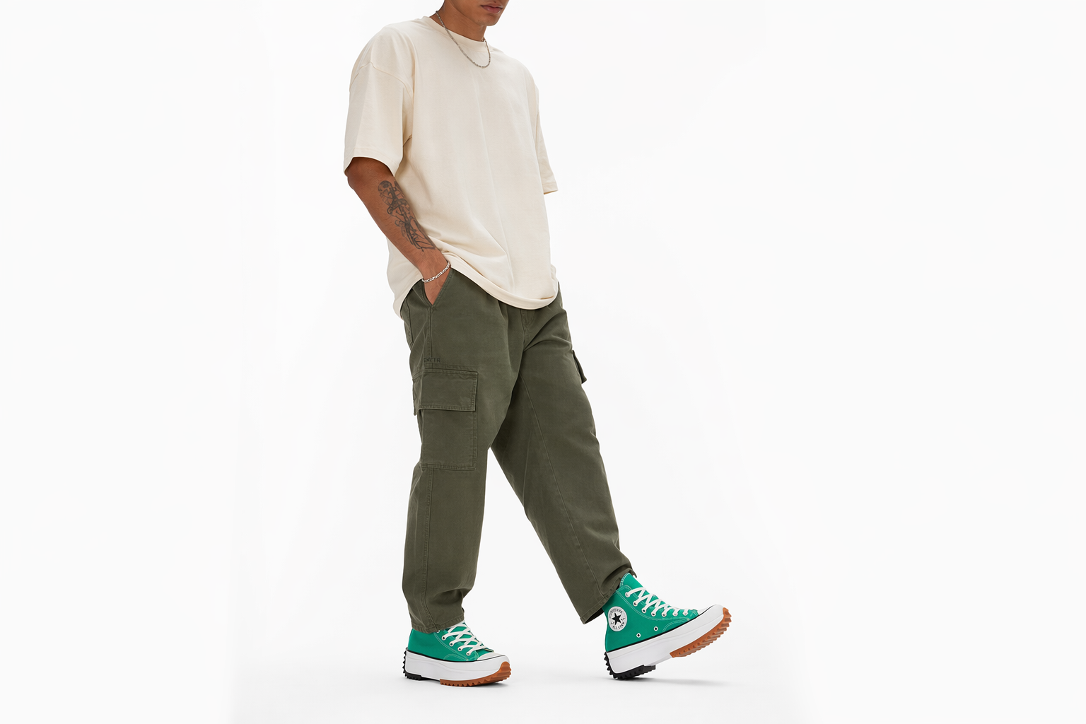 Order Converse Run Star Hike Tinggi 'Court Green Gum' 170441C
