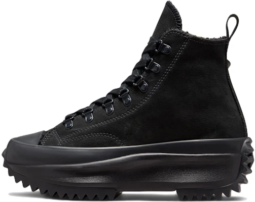 Converse Run Star Hike Tinggi 'Triple Black Sherpa' 173096C Buy Converse Run Star Hike Tinggi 'Triple Black Sherpa' 173096C