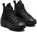 Lookbook Converse Run Star Hike Tinggi 'Triple Black Sherpa' 173096C
