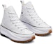 Lookbook Converse Run Star Hike Tinggi 'Putih Hitam' A04293C