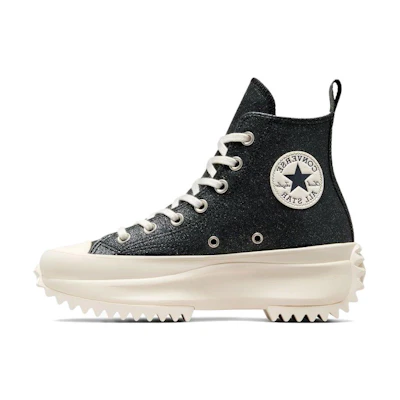 Converse Run Star Hike Leather High Top 'Sparkly Black'