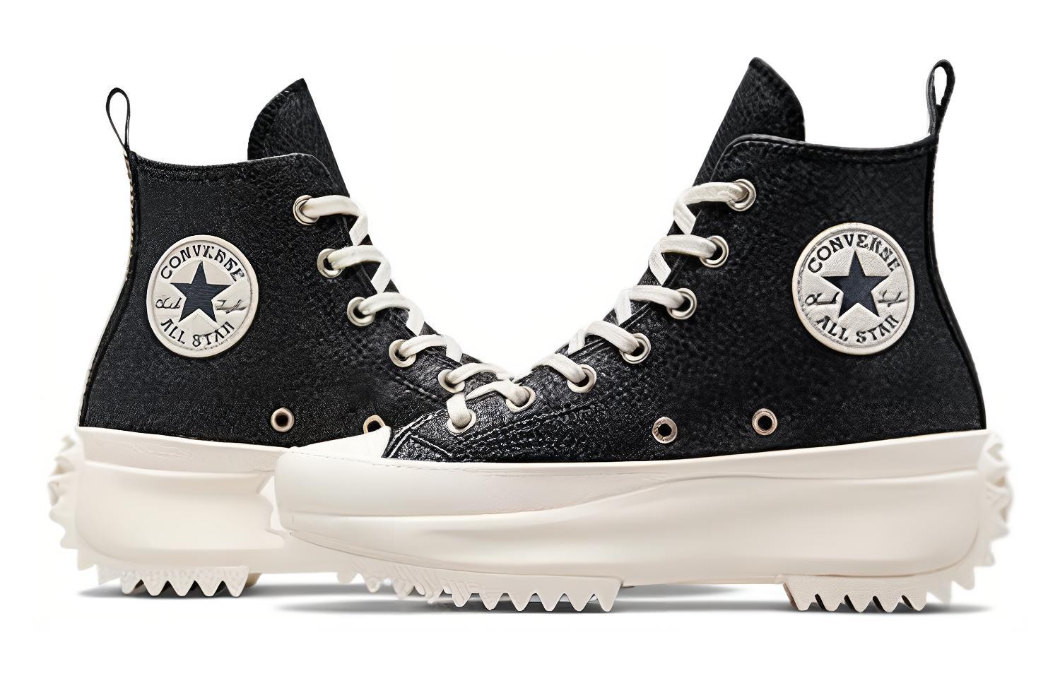 Shop 컨버스 런스타 하이크 블랙 스파클 (Converse Run Star Hike Black Sparkle) A07947C