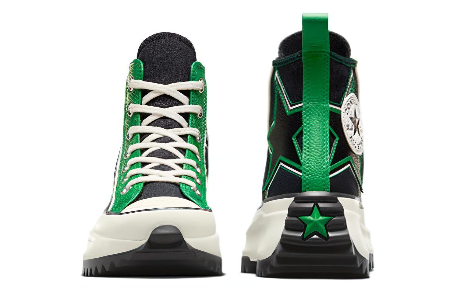 Lookbook Converse Run Star Hike Moto 'Negro Verde' A08004C