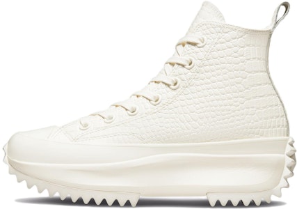 匡威 Run Star Hike 增高鱷魚紋防滑耐磨高幫帆布鞋 男女同款 白色 Buy 匡威 Run Star Hike 增高鱷魚紋防滑耐磨高幫帆布鞋 男女同款 白色