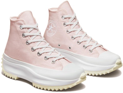 Converse Run Star Hike 平台緞面 高筒耐磨防滑帆布鞋 男女皆宜 粉色 Lookbook Converse Run Star Hike 平台緞面 高筒耐磨防滑帆布鞋 男女皆宜 粉色