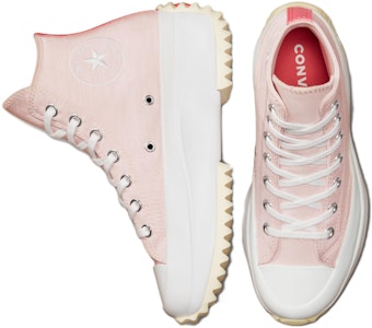 Converse Run Star Hike 平台緞面 高筒耐磨防滑帆布鞋 男女皆宜 粉色 Shop Converse Run Star Hike 平台緞面 高筒耐磨防滑帆布鞋 男女皆宜 粉色