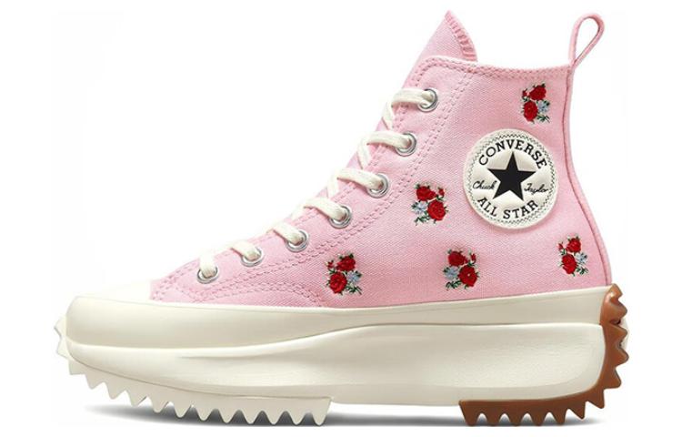 Lookbook Converse Run Star Hike Platform High 'Embroidered Floral - Sunrise Pink' A05192C