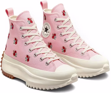 Converse Run Star Hike 高帮厚底“刺绣花卉 - 日出粉” A05192C Lookbook Converse Run Star Hike 高帮厚底“刺绣花卉 - 日出粉” A05192C
