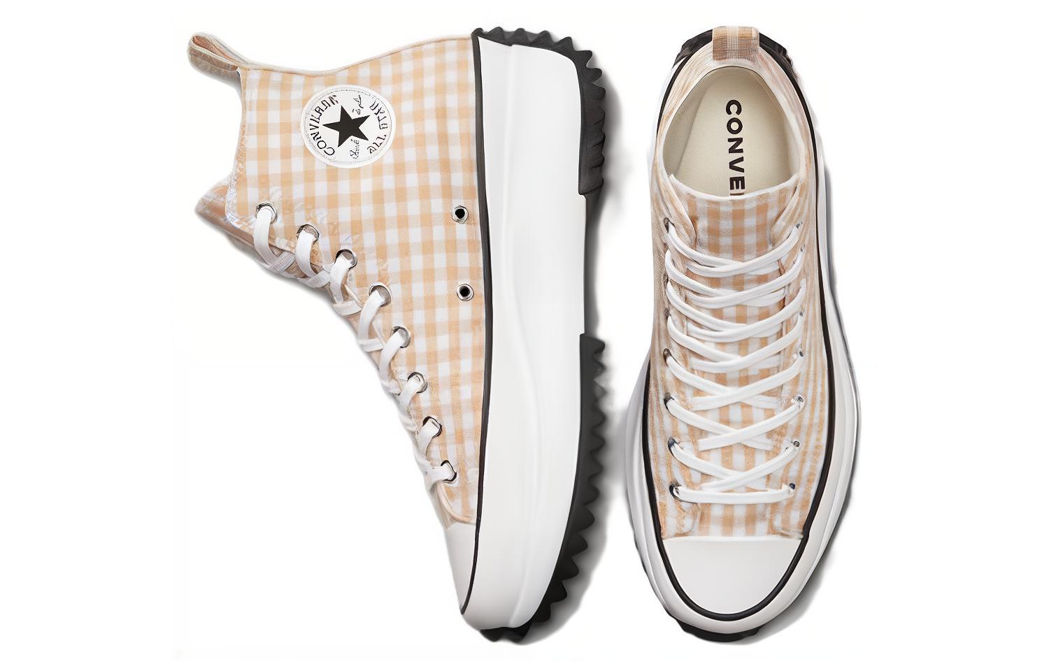 Lookbook Converse Run Star Hike Platform High 'Gingham' A05999C