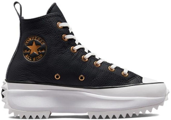 Converse Run Star Hike Platform Metallic & Leather High Top 'Black' A04183C Order Converse Run Star Hike Platform Metallic & Leather High Top 'Black' A04183C