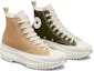 Lookbook Converse Run Star Hike Platform Tri-Panel Tinggi 'Blok Warna - Hemp' A01646C