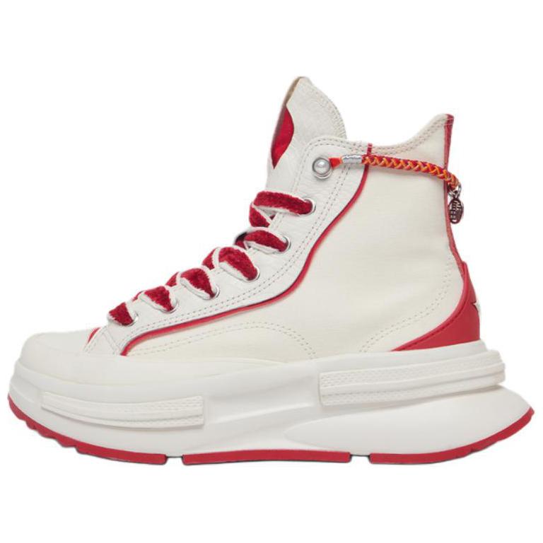Converse Run Star Legacy CX High-Top Canvas Shoes Beige Red男女款 A13346C