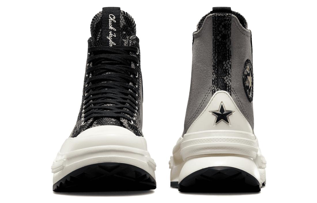 Shop Converse Run Star Legacy 耐磨減震 高筒 帆布鞋 男女同款 灰色