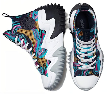 Converse Run Star Motion Platform Tinggi '90s Marbled' A00660C Shop Converse Run Star Motion Platform Tinggi '90s Marbled' A00660C