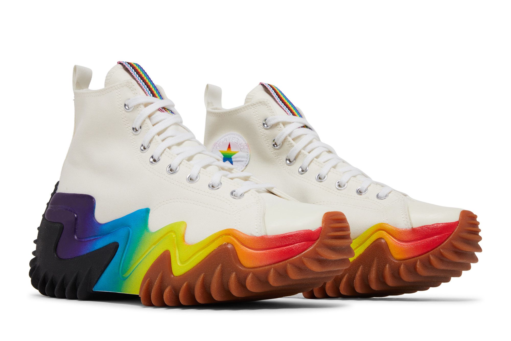 Cheap Converse Run Star Motion Platform High ''Pride'' Sneaker A02262C