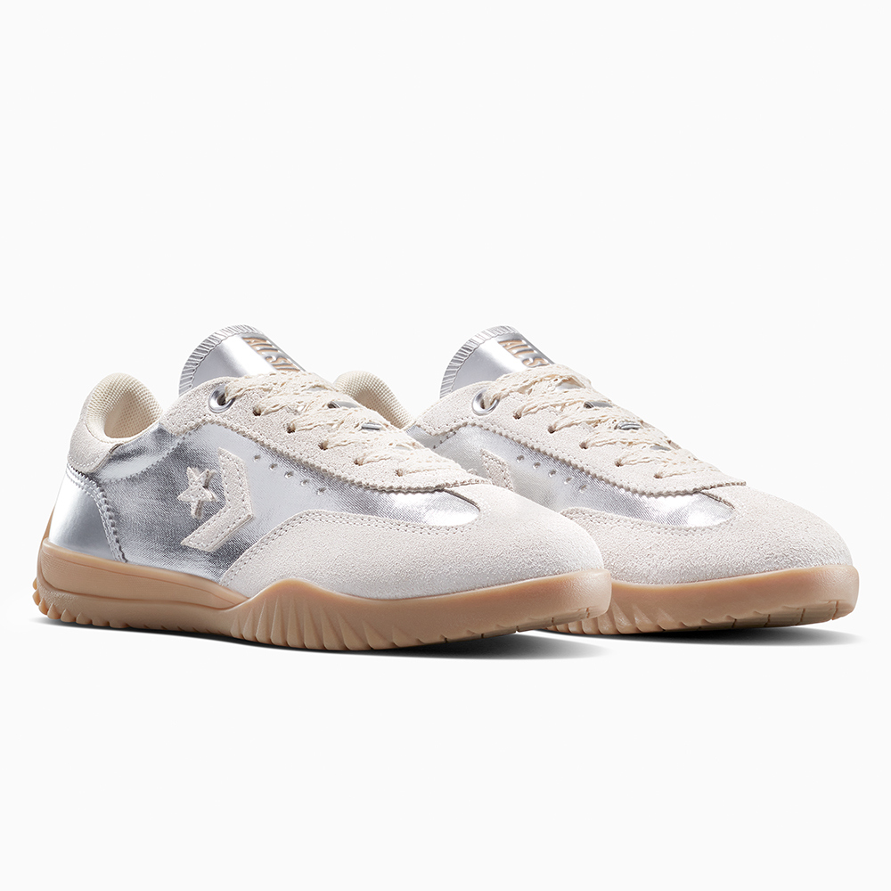 Converse Run Star Trainer OX Low-Top Retro Sneakers Beige/Silver Shoes A15189C