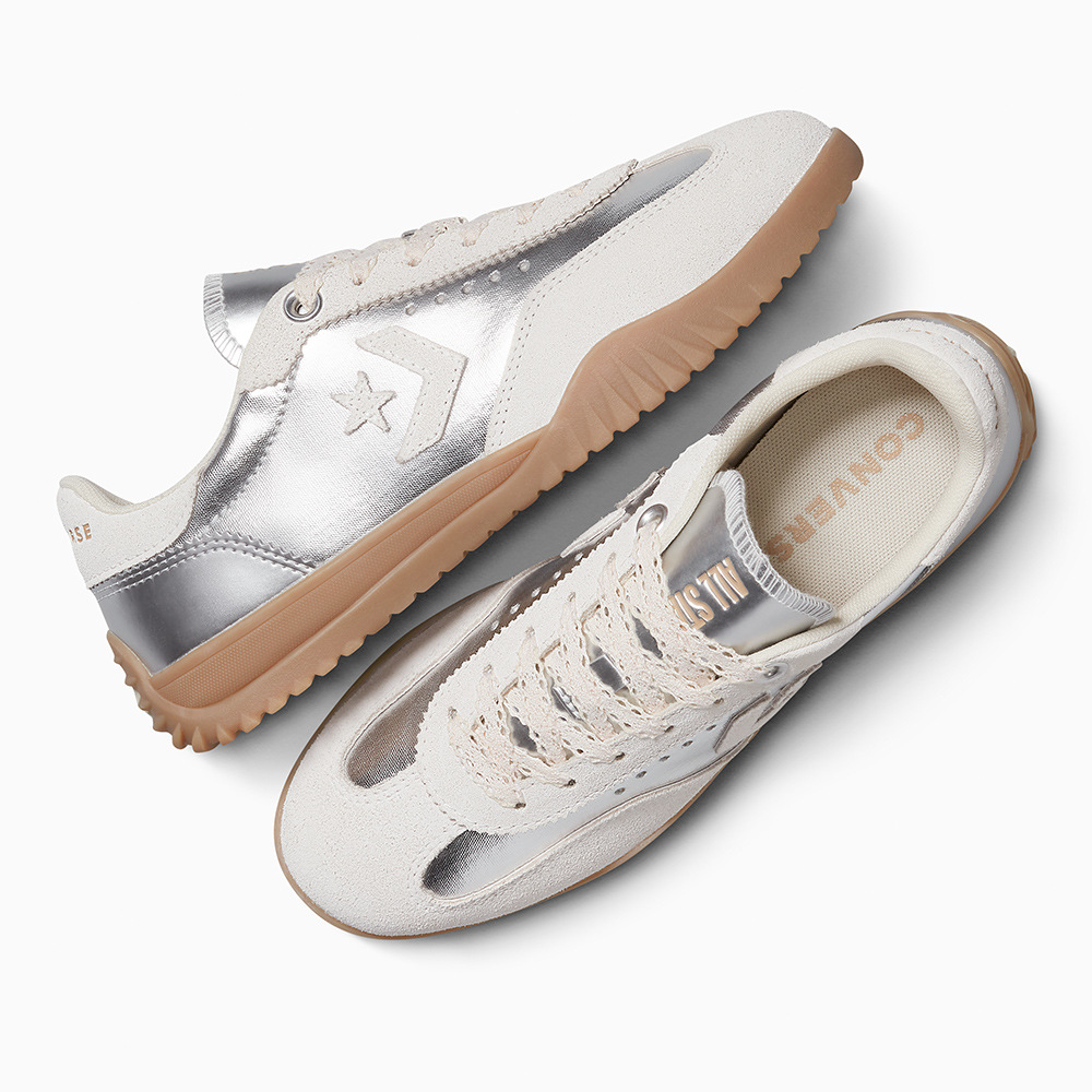 Purchase Converse Run Star Trainer OX Low-Top Retro Sneakers Beige/Perak Kasut A15189C