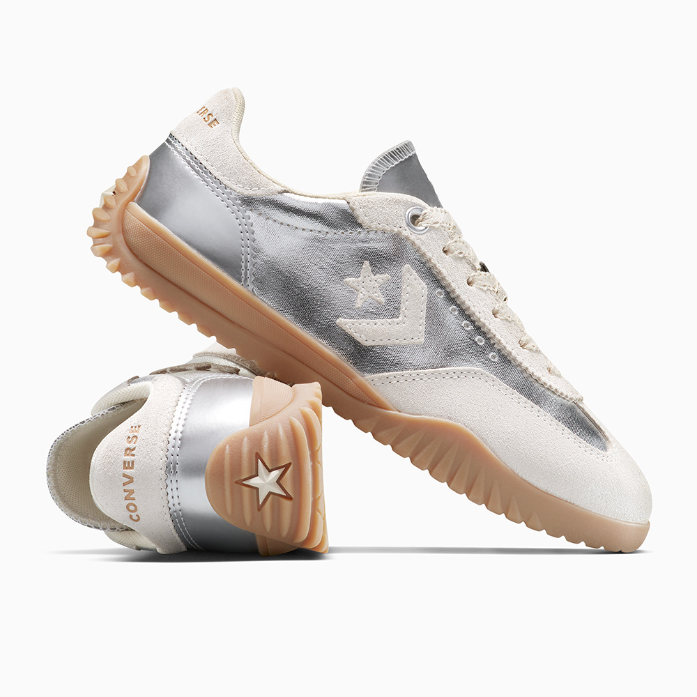 Details for Converse Run Star Trainer OX Low-Top Retro Sneakers Beige/Perak Kasut A15189C