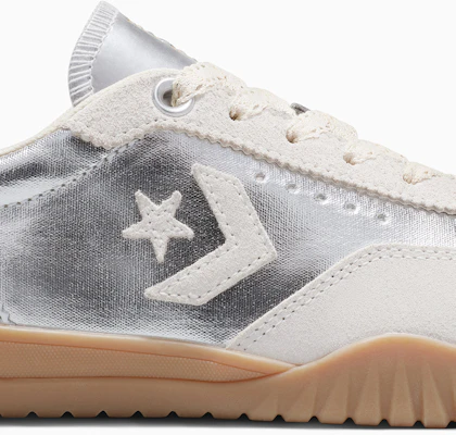 Converse Run Star Trainer OX Low-Top Retro Sneakers Beige/Perak Kasut A15189C 1