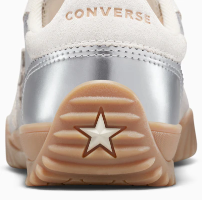 Converse Run Star Trainer OX Low-Top Retro Sneakers Beige/Perak Kasut A15189C 2