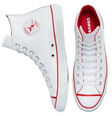 Converse Chuck Taylor All Star de Cuero Color Estacional 'Rojo Blanco' 166729C Lookbook Converse Chuck Taylor All Star de Cuero Color Estacional 'Rojo Blanco' 166729C
