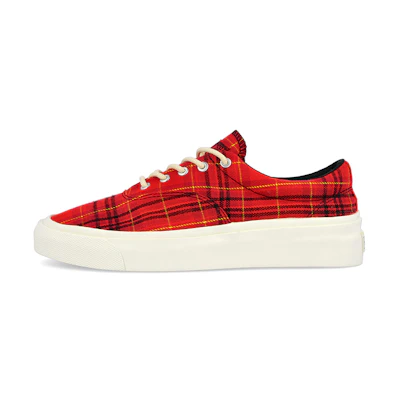 Converse Skid Grip Low 'Twisted Plaid - Haute Red'