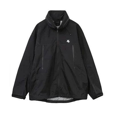 Converse Solid Color High-Neck Printed Jacket - Black A2818FJM-700