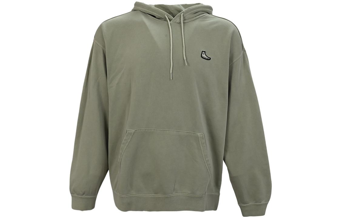 Converse Solid Color Hoodie Pullover Unisex Green 10025456-A05