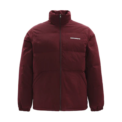 Converse Solid Color Zip-Up Jacket Long Sleeve - Maroon 10021946-A01