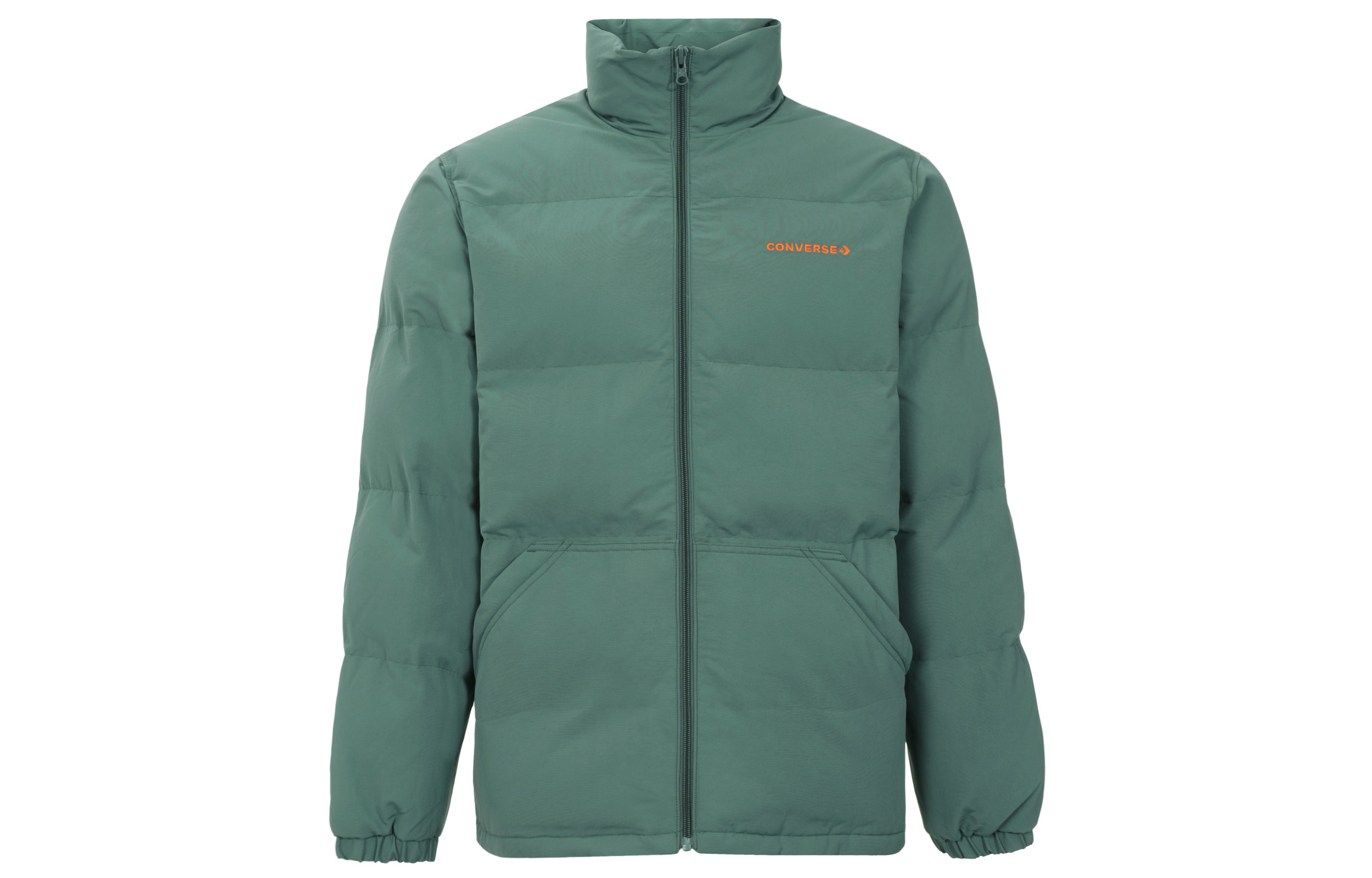 Converse Solid Color Zip-Up Jacket Petrol Blue 10021946-A02