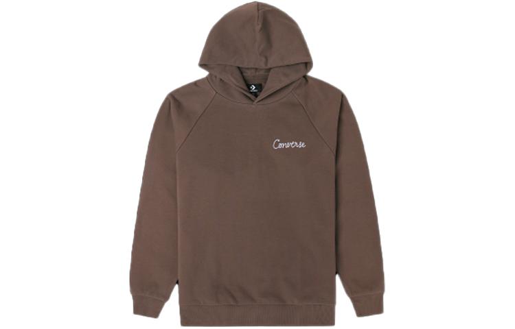 Converse Solid Logo Brown Long Sleeve Sweatshirt 10024580-A03