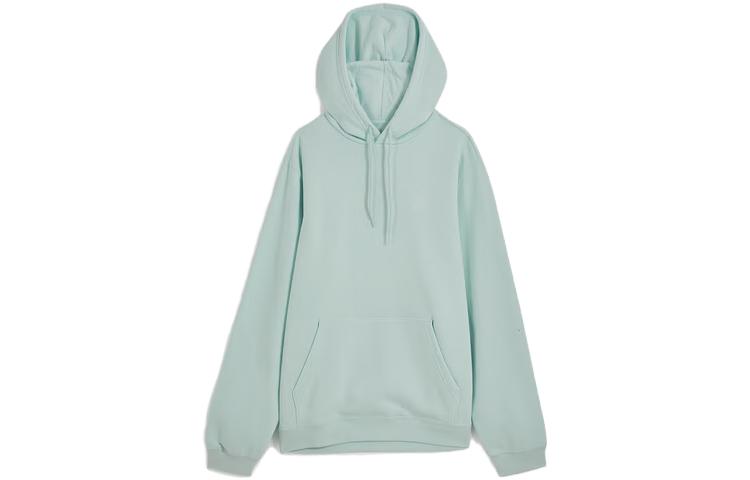 Converse Solid Logo Embroidered Drawstring Hoodie Unisex Misty Blue 10024509-A19