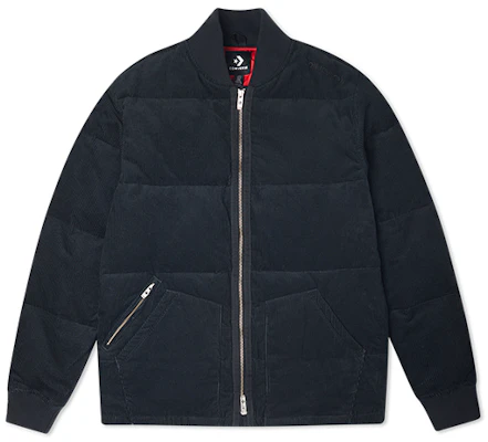 Converse Solid Retro Baseball Jacket - Jet Black 10019987-A04 Buy Converse Solid Retro Baseball Jacket - Jet Black 10019987-A04